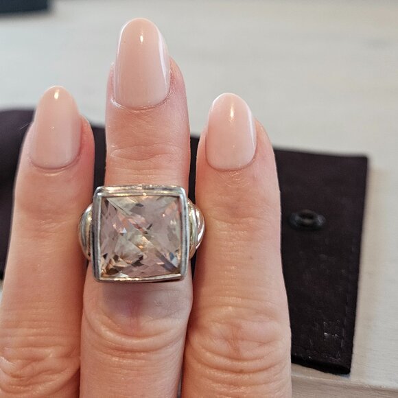 Champagne Citrine Cocktail Ring - Picture 1 of 4